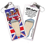 Load image into Gallery viewer, Bermuda FootWhere® Souvenir Zipper-Pulls. 6 Piece Set. Made in USA-FootWhere® Souvenirs
