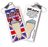 Bermuda FootWhere® Souvenir Zipper-Pull. Made in USA-FootWhere® Souvenirs