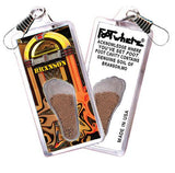 Branson FootWhere® Souvenir Zipper-Pulls. 6 Piece Set. Made in USA-FootWhere® Souvenirs