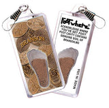 Branson FootWhere® Souvenir Zipper-Pull. Made in USA-FootWhere® Souvenirs