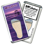 Load image into Gallery viewer, Biloxi, MS FootWhere® Souvenir Fridge Magnet. Made in USA-FootWhere® Souvenirs
