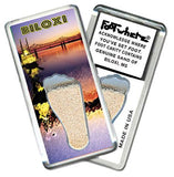 Biloxi, MS FootWhere® Souvenir Fridge Magnet. Made in USA-FootWhere® Souvenirs