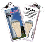 Load image into Gallery viewer, Biloxi FootWhere® Souvenir Zipper-Pulls. 6 Piece Set. Made in USA-FootWhere® Souvenirs
