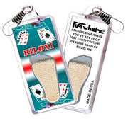 Biloxi, MS FootWhere® Souvenir Zipper-Pull. Made in USA-FootWhere® Souvenirs