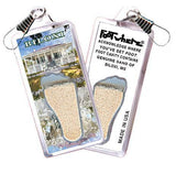 Biloxi, MS FootWhere® Souvenir Zipper-Pull. Made in USA-FootWhere® Souvenirs