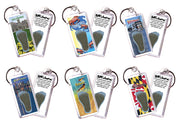 Baltimore FootWhere® Souvenir Keychains. 6 Piece Set. Made in USA-FootWhere® Souvenirs