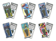 Baltimore FootWhere® Souvenir Fridge Magnets. 6 Piece Set. Made in USA-FootWhere® Souvenirs
