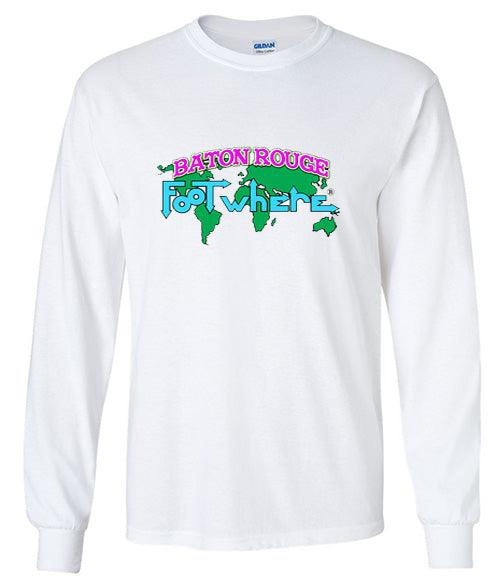 Baton Rouge Long Sleeve FootWhere® Souvenir T-Shirt - FootWhere® Souvenir Shop