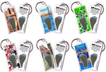 Load image into Gallery viewer, Boston FootWhere® Souvenir Keychains. 6 Piece Set. Made in USA-FootWhere® Souvenirs

