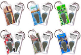 Boston FootWhere® Souvenir Keychains. 6 Piece Set. Made in USA-FootWhere® Souvenirs