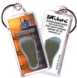Cincinnati FootWhere® Souvenir Keychains. 6 Piece Set. Made in USA-FootWhere® Souvenirs