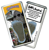 Cincinnati FootWhere® Souvenir Fridge Magnet. Made in USA-FootWhere® Souvenirs