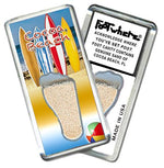 Load image into Gallery viewer, Cocoa Beach FootWhere® Souvenir Fridge Magnets. 6 Piece Set. Made in USA-FootWhere® Souvenirs

