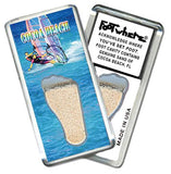 Cocoa Beach FootWhere® Souvenir Fridge Magnet. Made in USA-FootWhere® Souvenirs