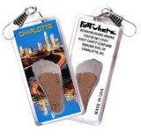 Charlotte FootWhere® Souvenir Zipper-Pull. Made in USA-FootWhere® Souvenirs