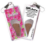 Charlotte FootWhere® Souvenir Zipper-Pull. Made in USA-FootWhere® Souvenirs