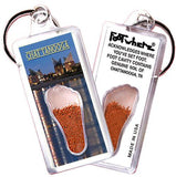 Chattanooga FootWhere® Souvenir Keychains. 6 Piece Set. Made in USA-FootWhere® Souvenirs