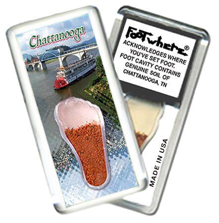 Chattanooga FootWhere® Souvenir Magnet. Made in USA-FootWhere® Souvenirs
