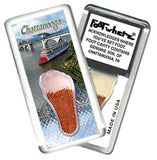 Chattanooga FootWhere® Souvenir Fridge Magnets. 6 Piece Set. Made in USA-FootWhere® Souvenirs