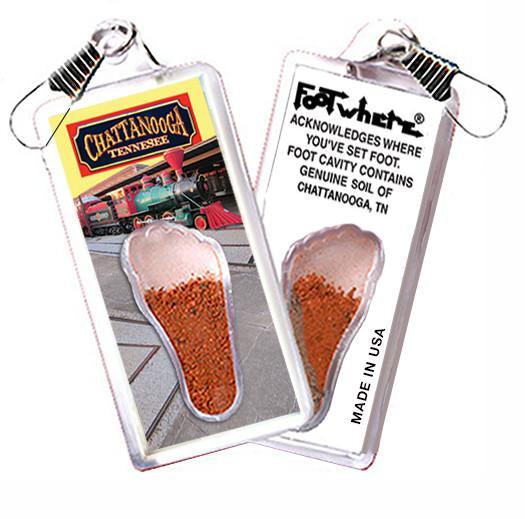 Chattanooga FootWhere® Souvenir Zipper-Pull. Made in USA-FootWhere® Souvenirs