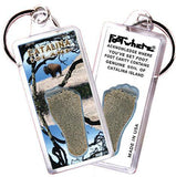 Catalina Island FootWhere® Souvenir Keychain. Made in USA-FootWhere® Souvenirs