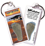 Catalina Island FootWhere® Souvenir Keychain. Made in USA-FootWhere® Souvenirs