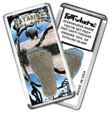 Catalina Island FootWhere® Souvenir Fridge Magnet. Made in USA-FootWhere® Souvenirs