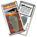 Catalina Island FootWhere® Souvenir Fridge Magnet. Made in USA-FootWhere® Souvenirs