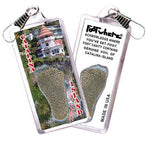 Load image into Gallery viewer, Catalina Island FootWhere® Souvenir Zipper-Pull. Made in USA-FootWhere® Souvenirs
