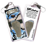 Catalina Island FootWhere® Souvenir Zipper-Pulls. 6 Piece Set. Made in USA-FootWhere® Souvenirs