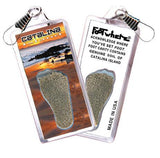Catalina Island FootWhere® Souvenir Zipper-Pulls. 6 Piece Set. Made in USA-FootWhere® Souvenirs