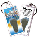 Columbus FootWhere® Souvenir Keychains. 6 Piece Set. Made in USA-FootWhere® Souvenirs