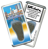 Columbus FootWhere® Souvenir Fridge Magnets. 6 Piece Set. Made in USA-FootWhere® Souvenirs