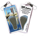 Load image into Gallery viewer, Columbus, OH FootWhere® Souvenir Zipper-Pull. Made in USA-FootWhere® Souvenirs
