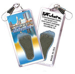 Load image into Gallery viewer, Columbus, OH FootWhere® Souvenir Zipper-Pull. Made in USA-FootWhere® Souvenirs
