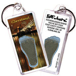 Load image into Gallery viewer, Cleveland FootWhere® Souvenir Keychain. Made in USA-FootWhere® Souvenirs
