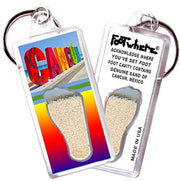 Cancun FootWhere® Souvenir Keychain. Made in USA-FootWhere® Souvenirs