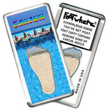 Cancun FootWhere® Souvenir Fridge Magnets. 6 Piece Set. Made in USA-FootWhere® Souvenirs