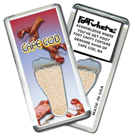 Cape Cod FootWhere® Souvenir Magnet. Made in USA-FootWhere® Souvenirs