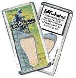 Cape Cod FootWhere® Fridge Magnets. 6 Piece Set. Made in USA-FootWhere® Souvenirs