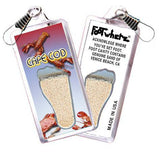 Cape Cod, MA FootWhere® Souvenir Zipper-Pull. Made in USA-FootWhere® Souvenirs