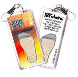 Cape Cod FootWhere® Souvenir Zipper-Pulls. 6 Piece Set. Made in USA-FootWhere® Souvenirs