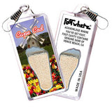 Cape Cod FootWhere® Souvenir Zipper-Pulls. 6 Piece Set. Made in USA-FootWhere® Souvenirs