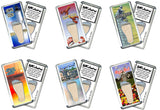 Cape Cod FootWhere® Fridge Magnets. 6 Piece Set. Made in USA-FootWhere® Souvenirs