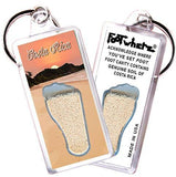 Costa Rica FootWhere® Souvenir Keychain. Made in USA-FootWhere® Souvenirs