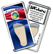 Costa Rica FootWhere® Souvenir Fridge Magnets. 6 Piece Set. Made in USA-FootWhere® Souvenirs