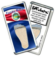 Costa Rica FootWhere® Souvenir Fridge Magnet. Made in USA-FootWhere® Souvenirs