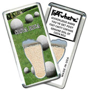 Costa Rica FootWhere® Souvenir Fridge Magnet. Made in USA-FootWhere® Souvenirs