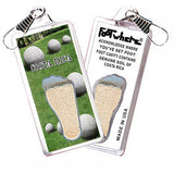 Costa Rica FootWhere® Souvenir Zipper-Pulls. 6 Piece Set. Made in USA-FootWhere® Souvenirs