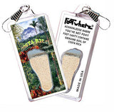 Costa Rica FootWhere® Souvenir Lanyard. Made in USA-FootWhere® Souvenirs
